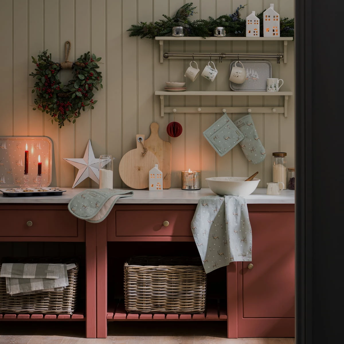 Christmas Stags Serving Tray - Small - Image 4