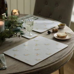 Christmas Stags Extra Large Placemats (Set Of 2)