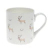 Stag & Antlers White Mug