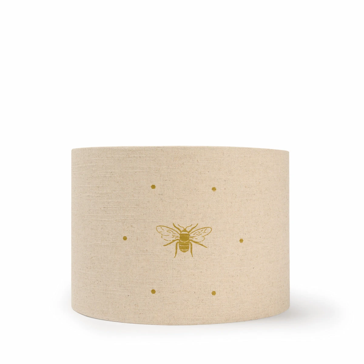 Bees Gold Linen Blend Lampshade - Image 2