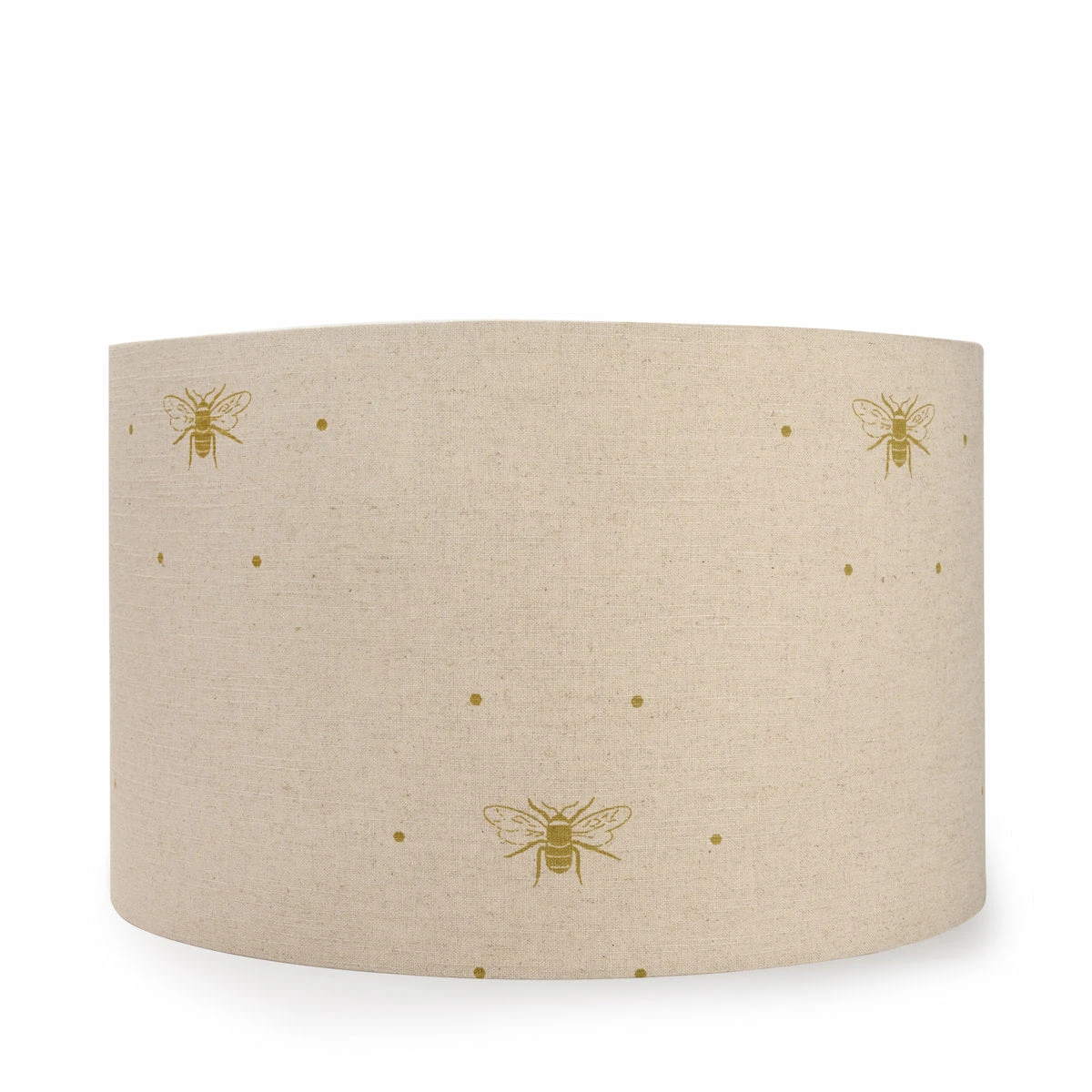 Bees Gold Linen Blend Lampshade - Image 3