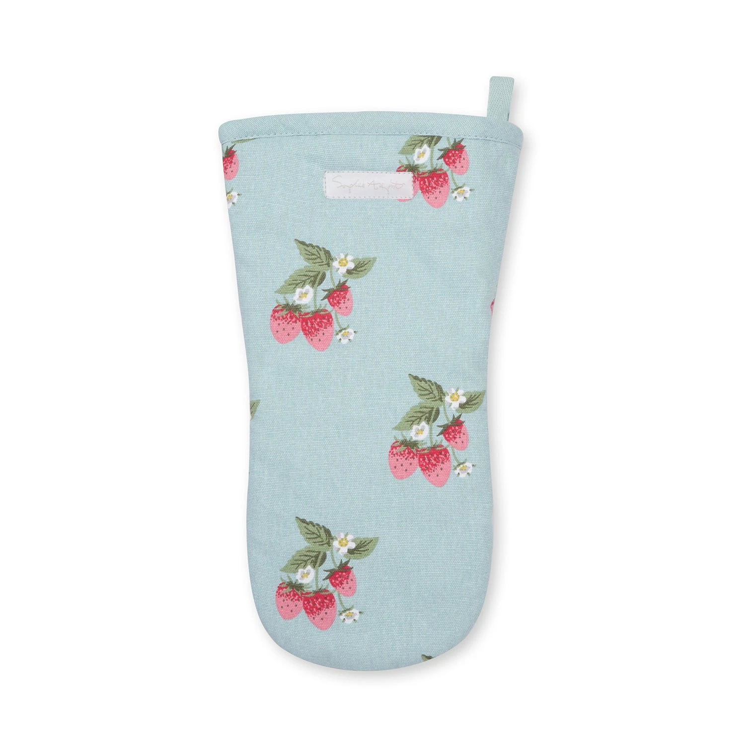 Strawberries Blue Oven Mitt - Image 3