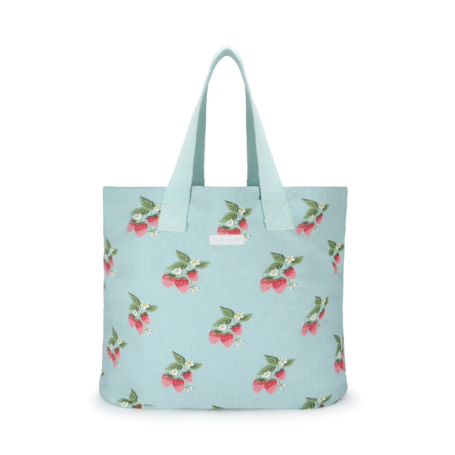 Strawberries Blue Everyday Bag - Image 4
