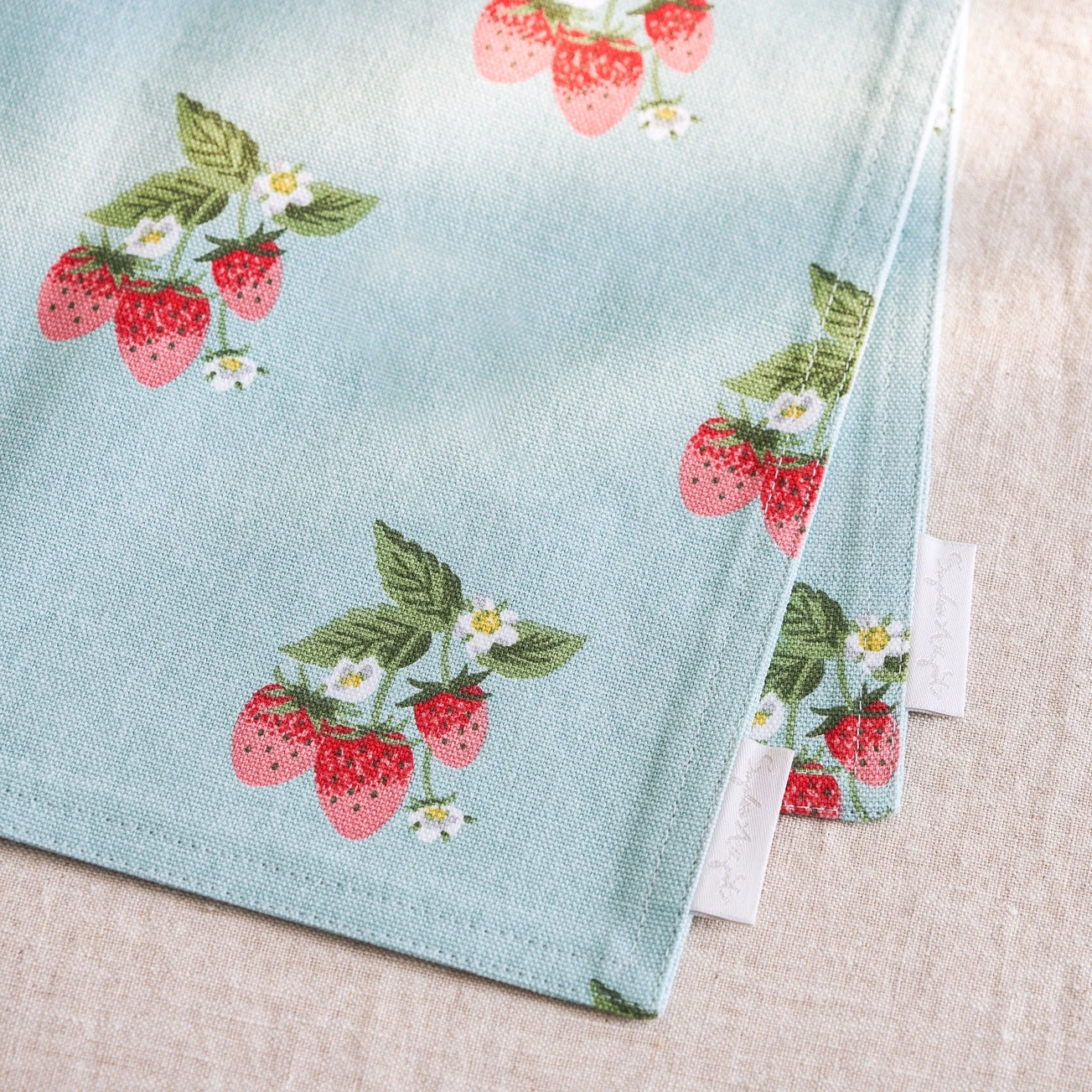 Strawberries Fabric Placemats (Set Of 2) - Image 2