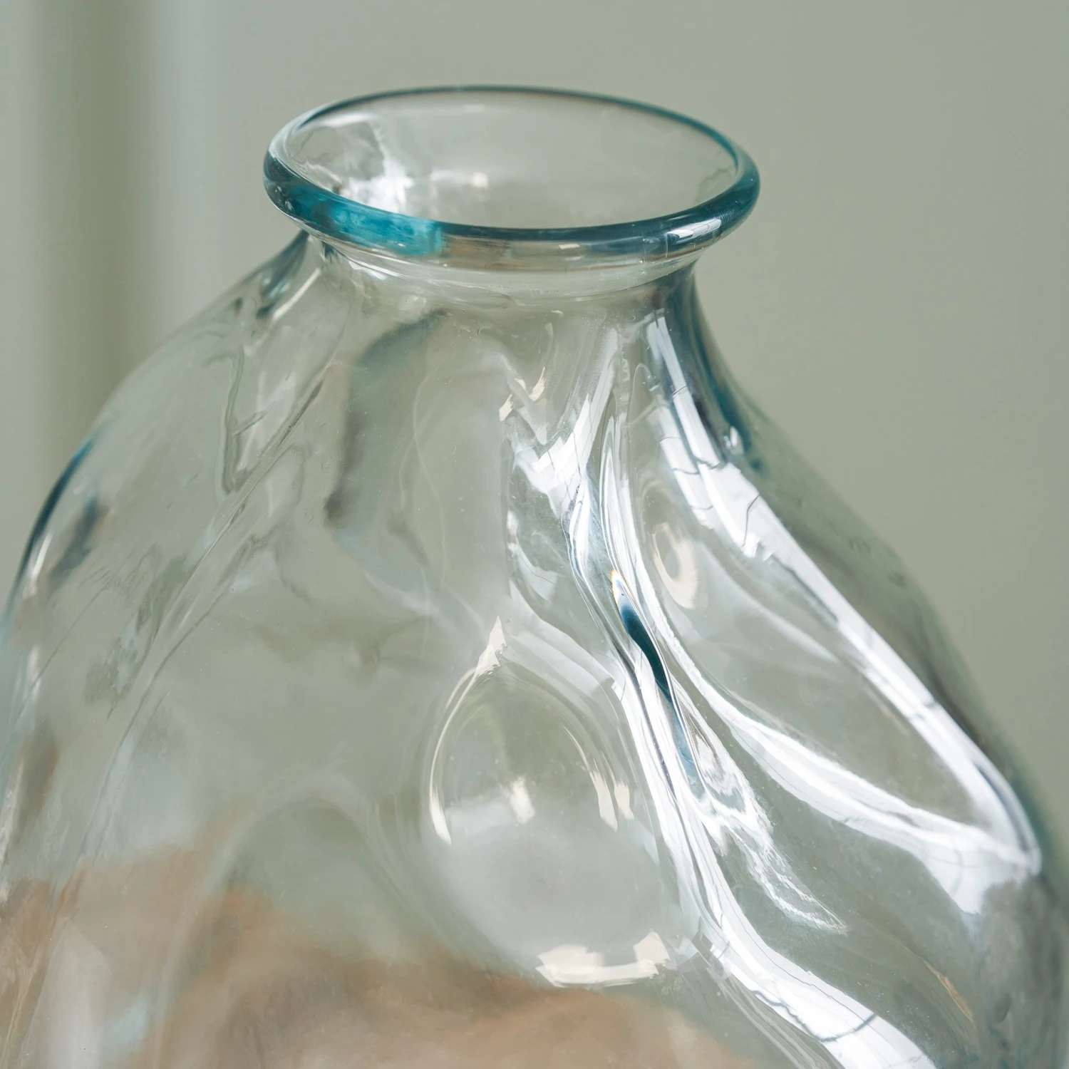 Irregular Glass Bottle Vase - Image 2