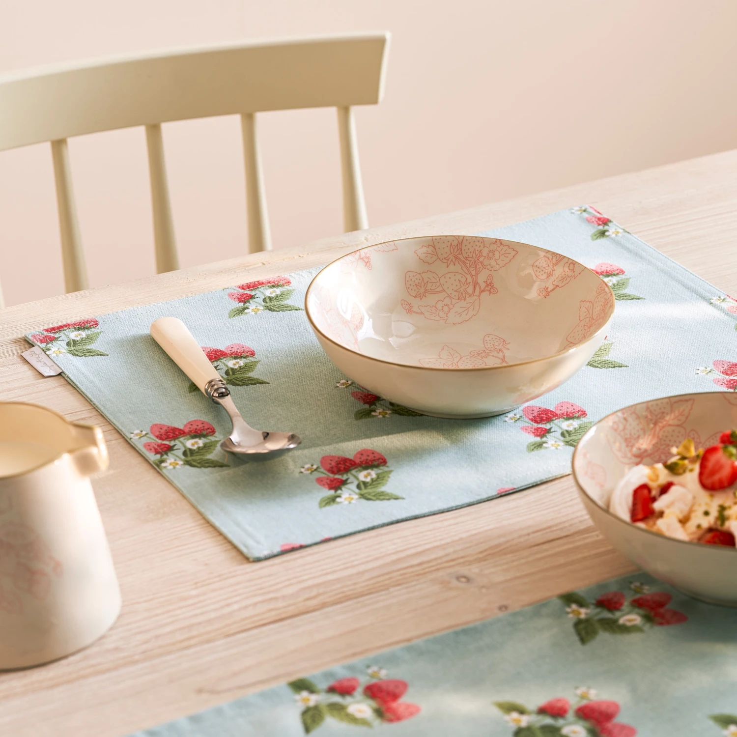 Strawberries Fabric Placemats (Set Of 2) - Image 3