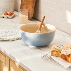 Speckled Stoneware Mixing Bowl - Blue