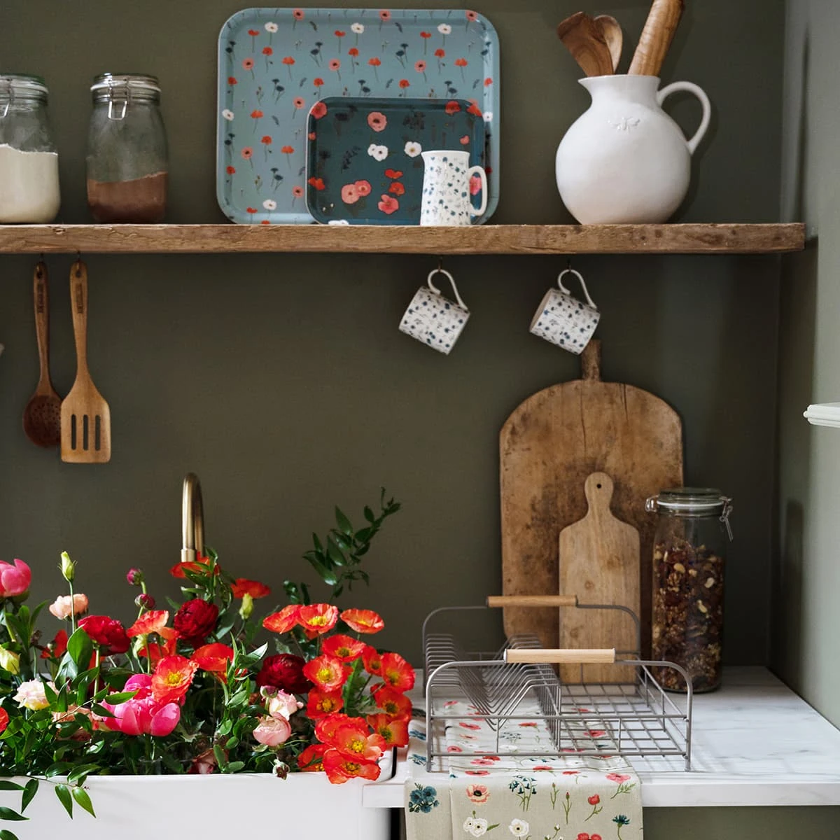 Poppy Meadow Serving Tray - Small - Image 6