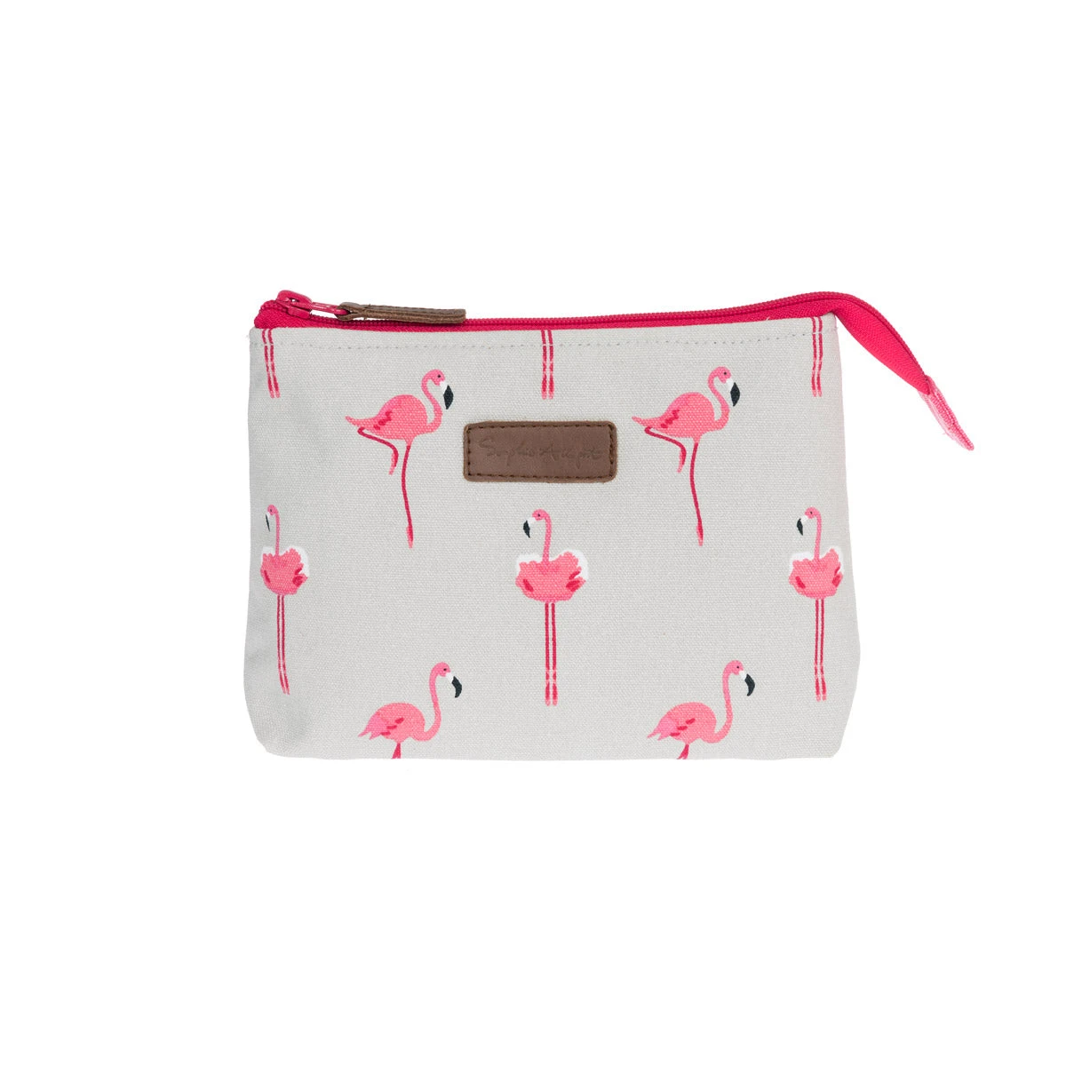 Flamingos Canvas Makeup Bag