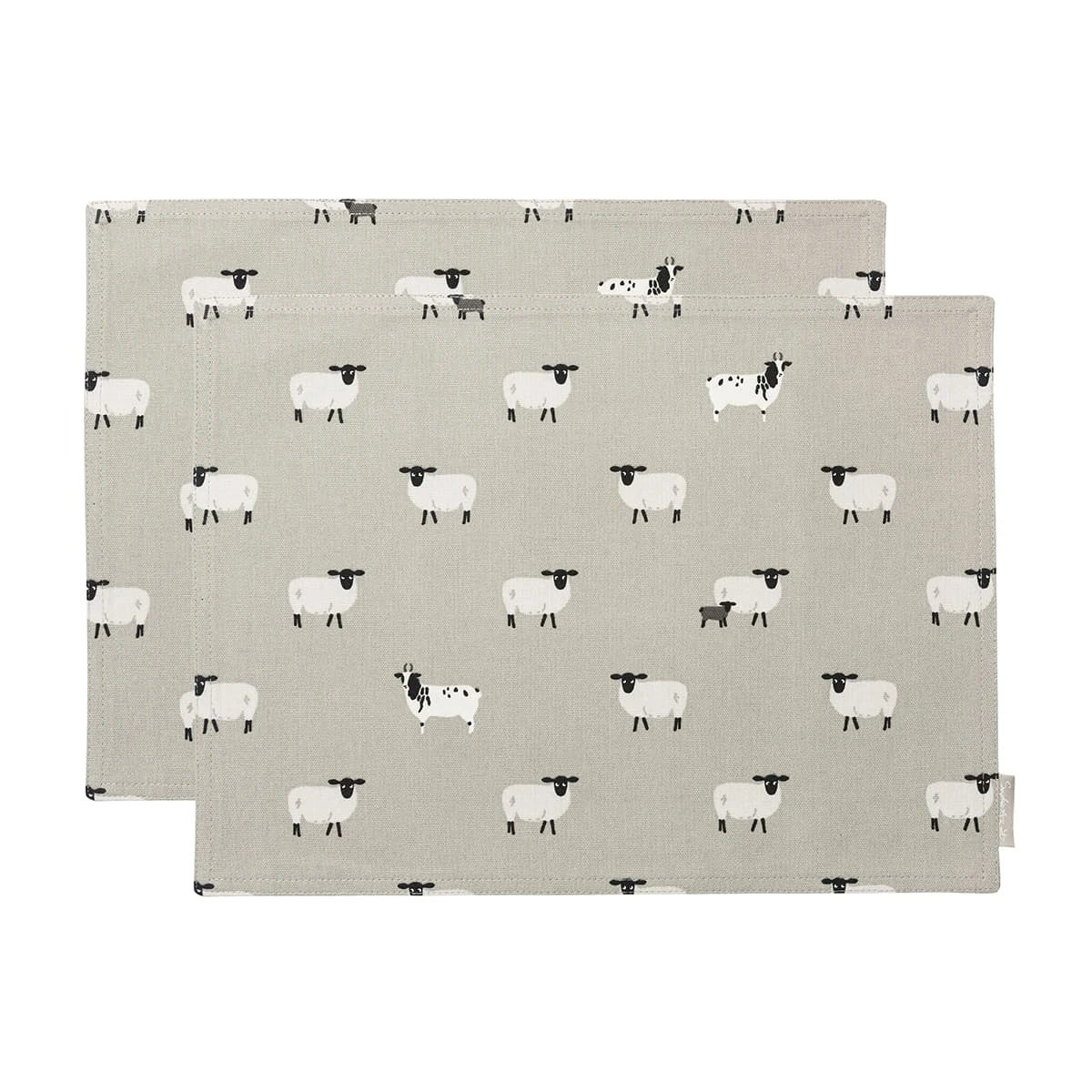 Sheep Fabric Placemats (Set Of 2)