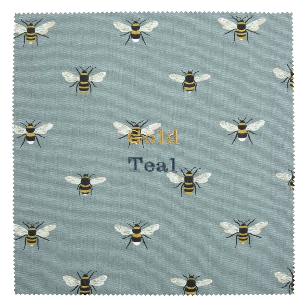 Bees Teal Adult Apron - Image 4