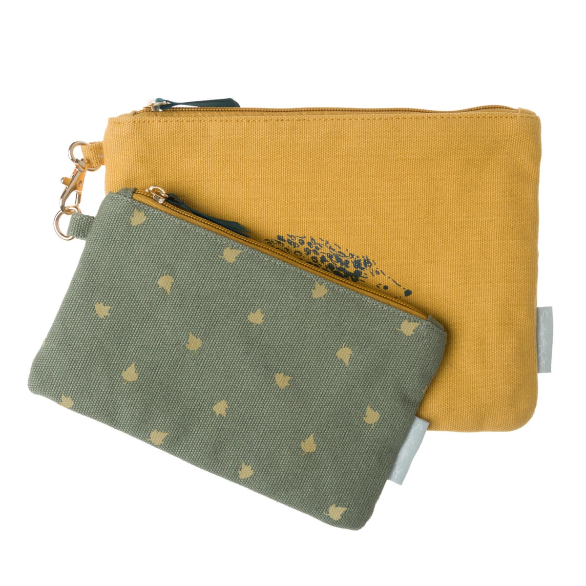 Hedgehogs Canvas Pouch (Set Of 2)