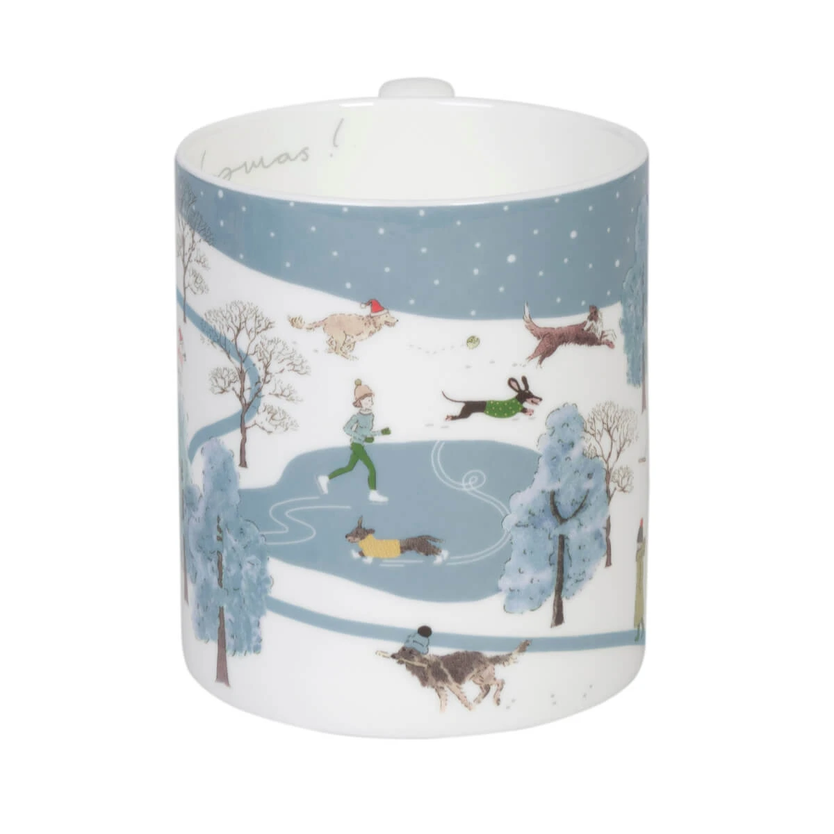 Christmas Dogs Scene Mug - Image 4