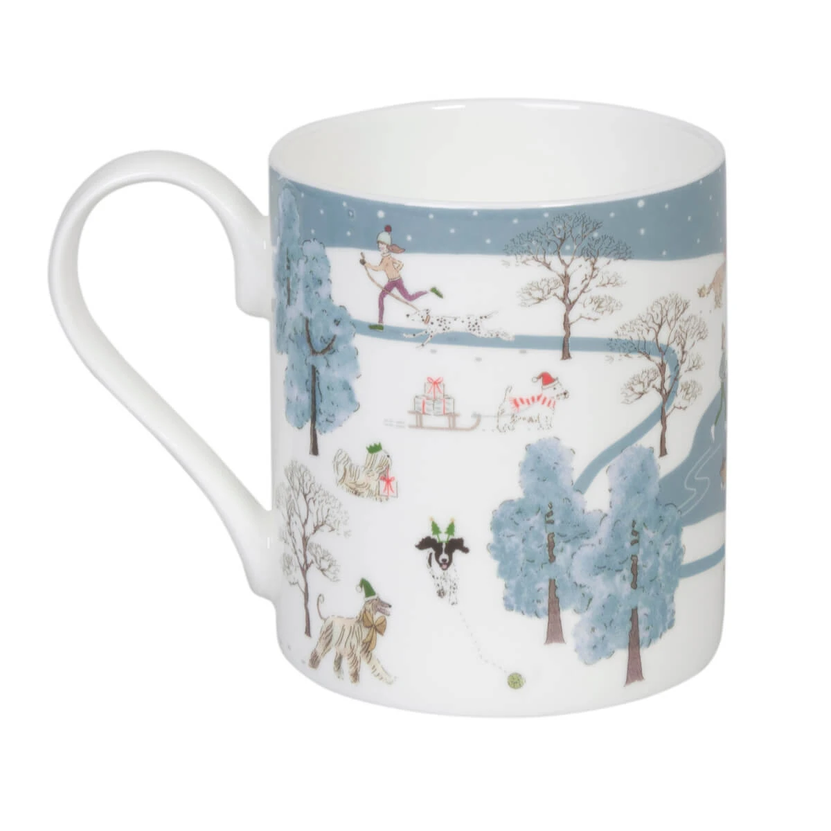 Christmas Dogs Scene Mug - Image 5