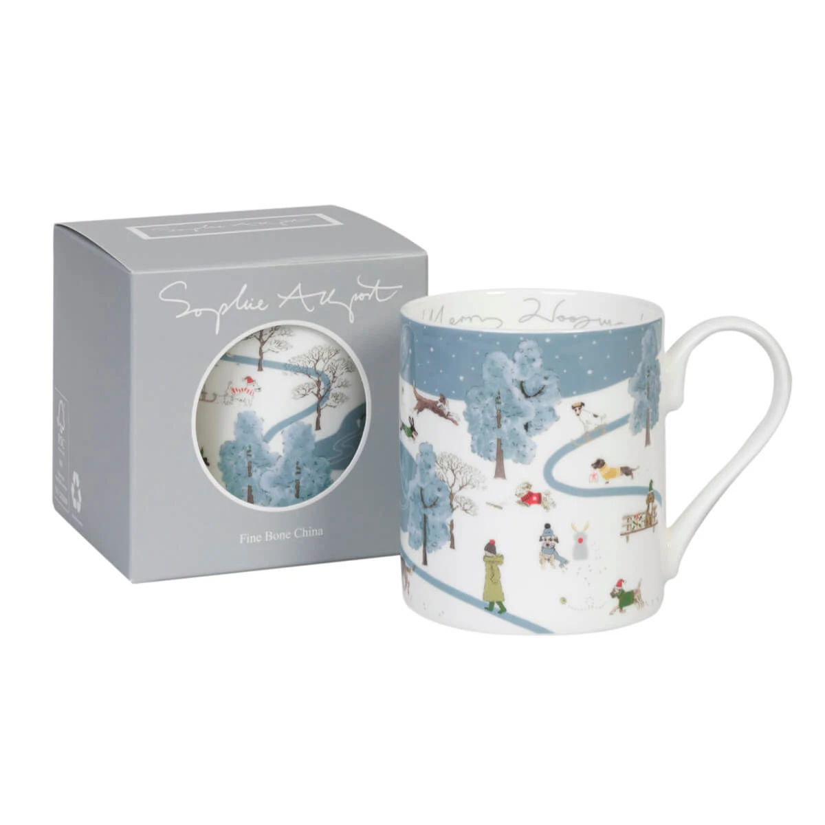 Christmas Dogs Scene Mug - Image 6
