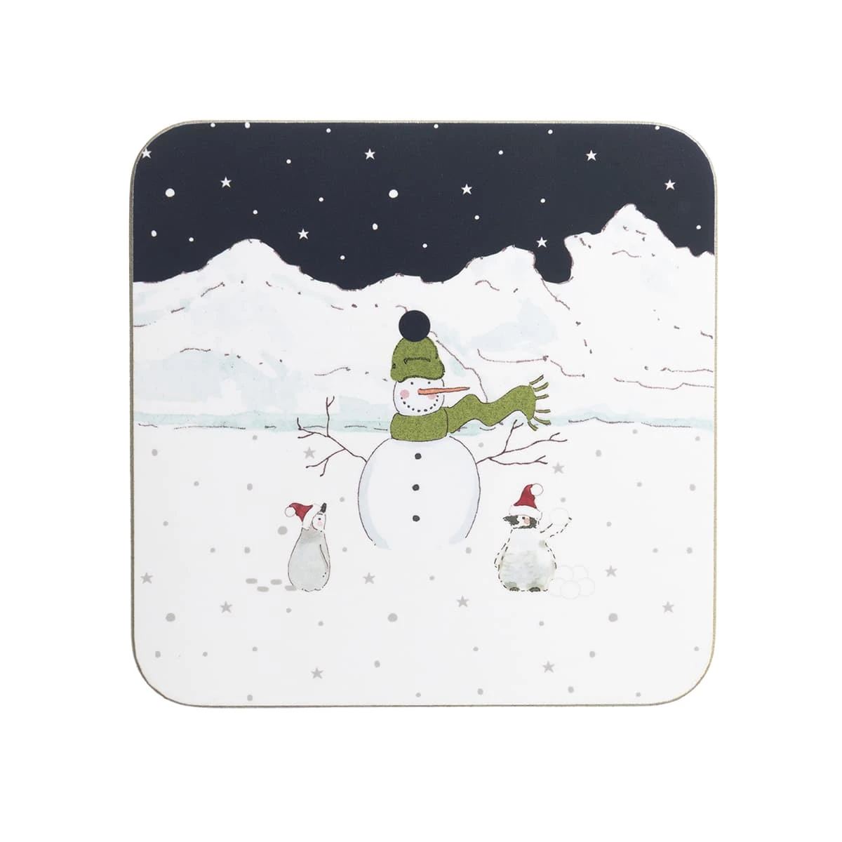 Snow Season Coasters (Set Of 4)