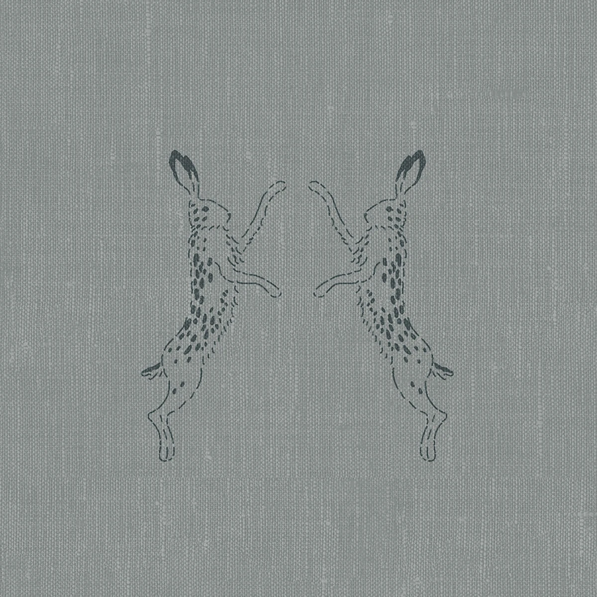 Boxing Hares Deep Duck Egg Made To Measure Curtains - Image 2