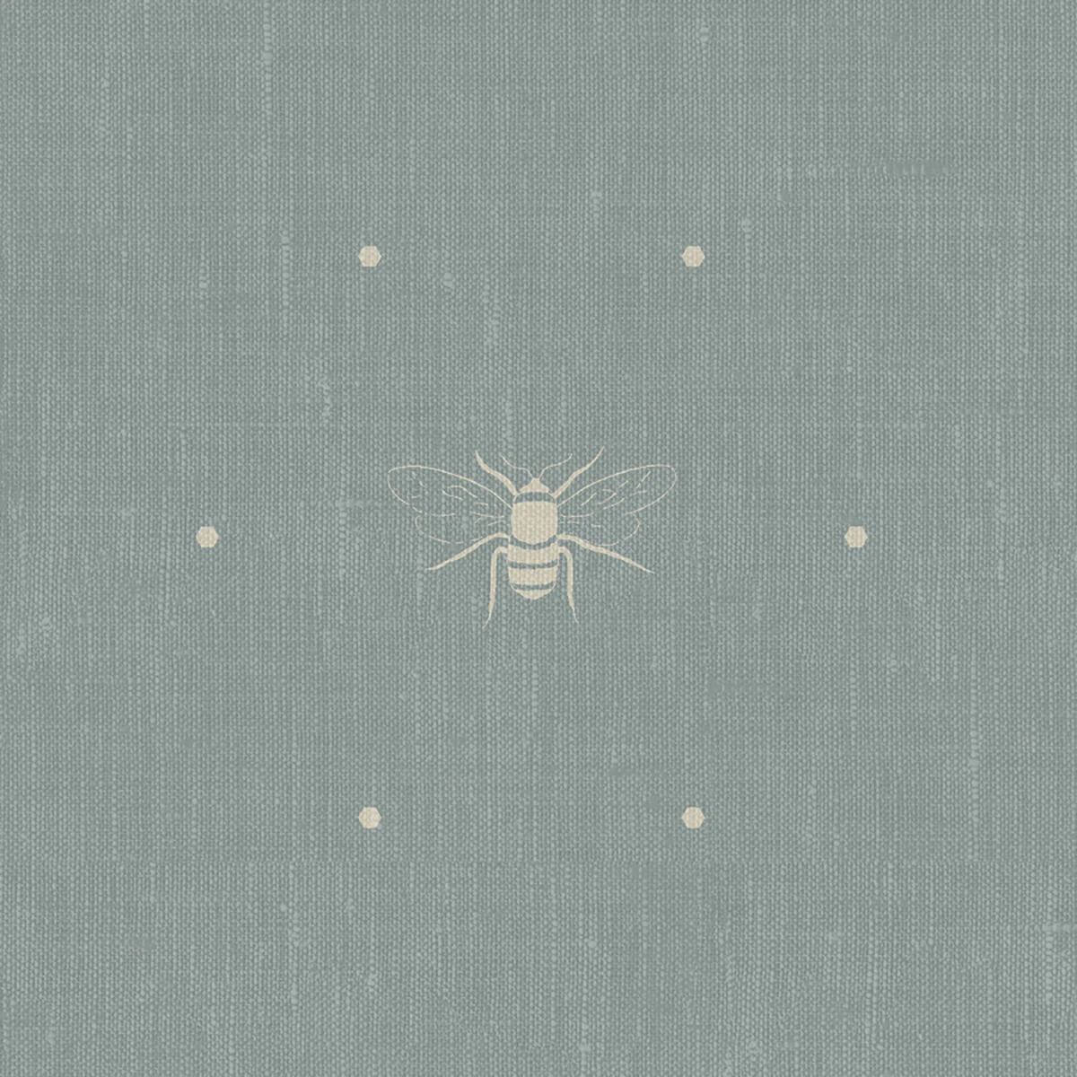 Bees Duck Egg Made To Measure Curtains - Image 2