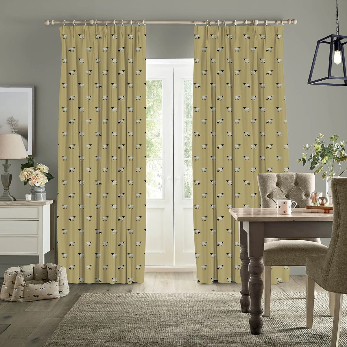 Sheep Ochre Made To Measure Curtains