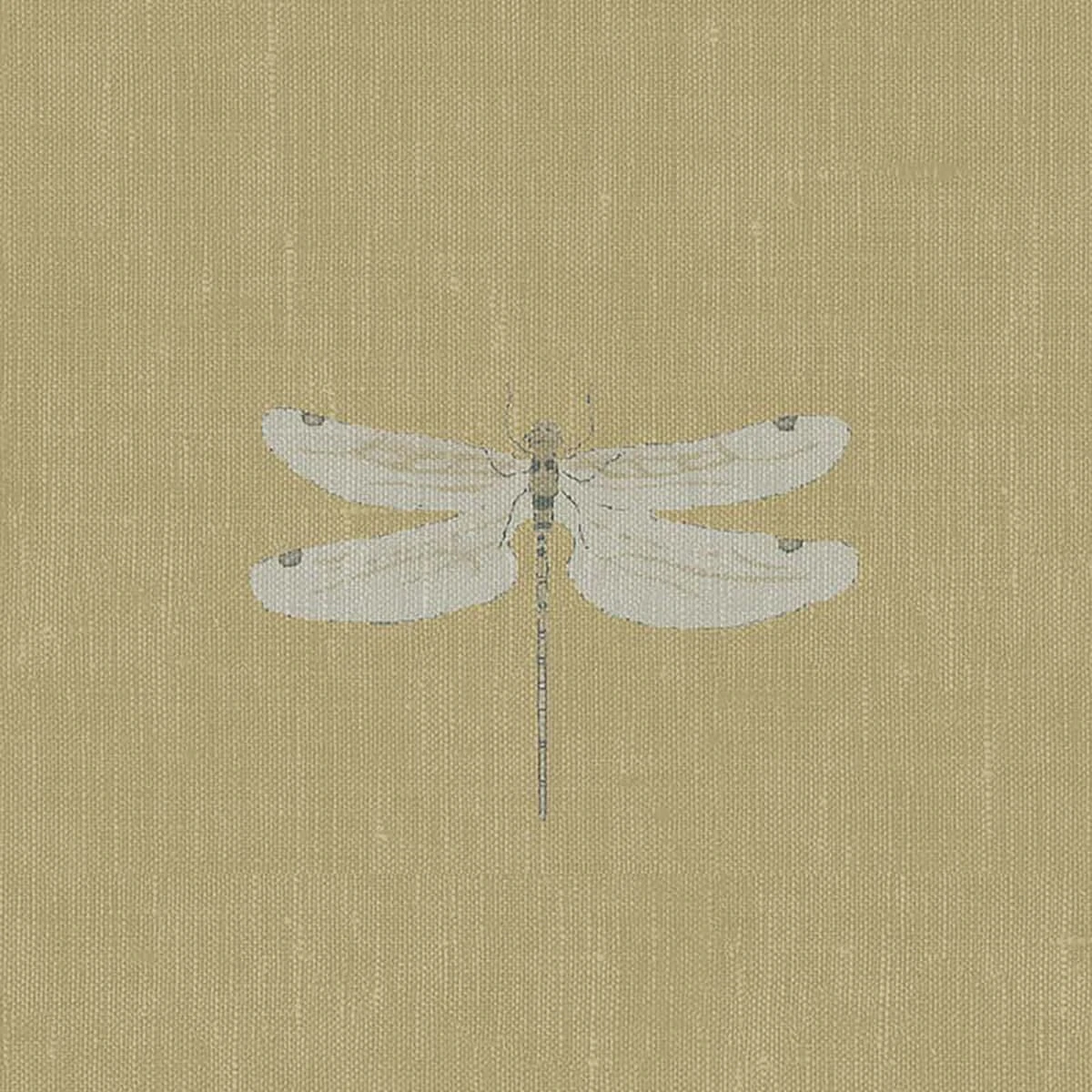 Dragonfly Deep Mustard Made To Measure Curtains - Image 2