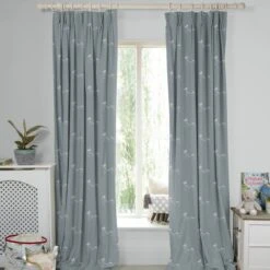 Fairground Ponies Teal Made To Measure Curtains