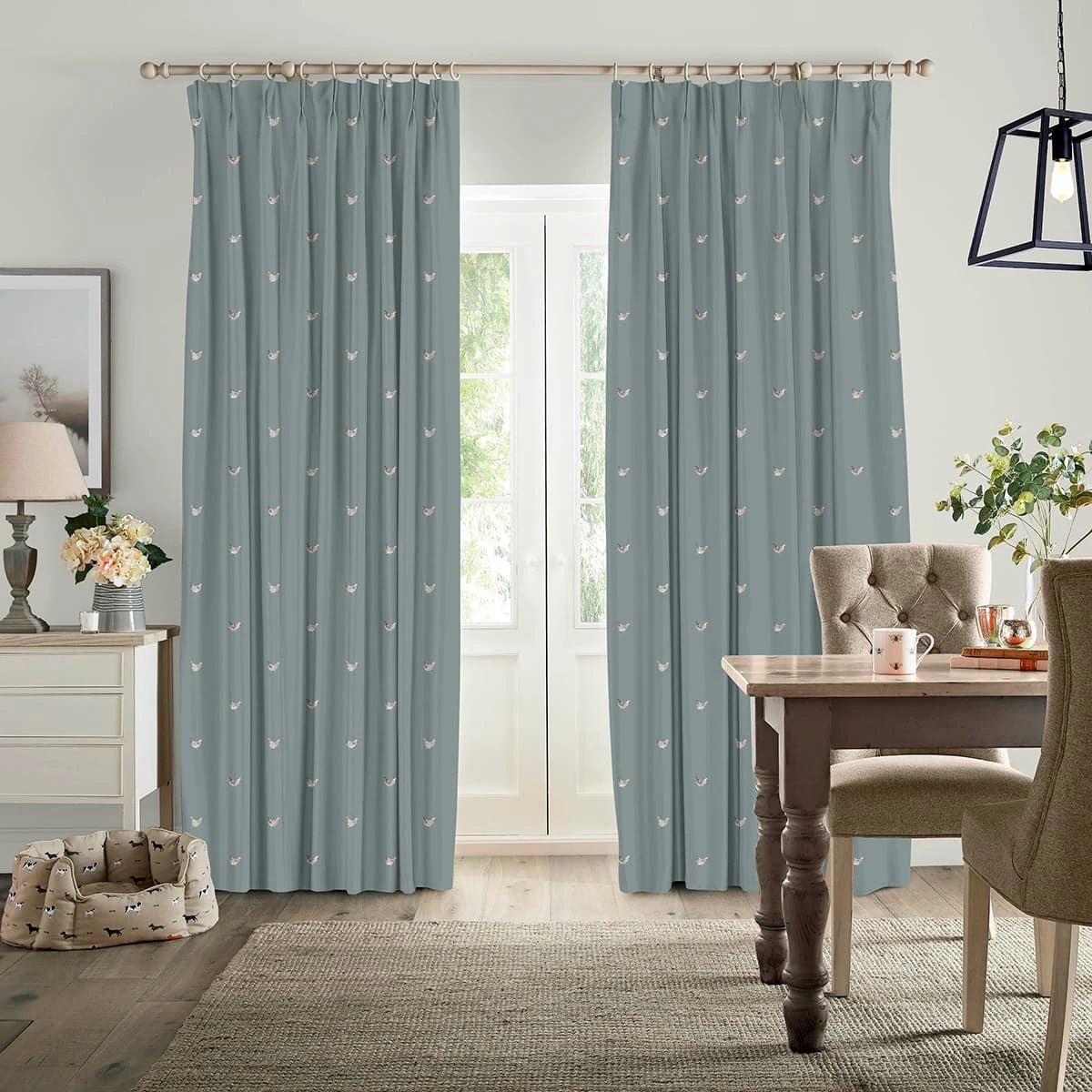 Chicken Deep Duck Egg Made To Measure Curtains