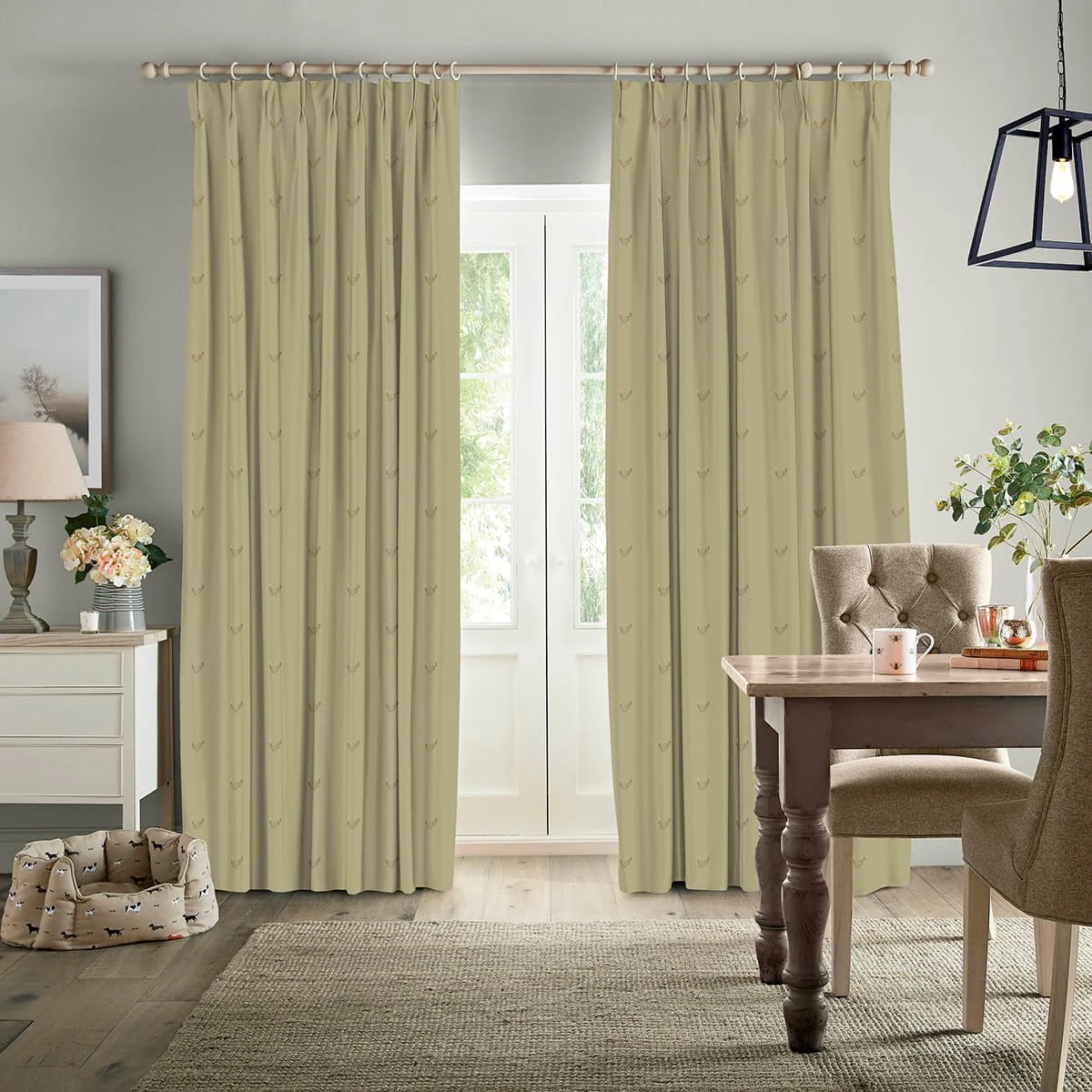 Chicken Ochre Made To Measure Curtains
