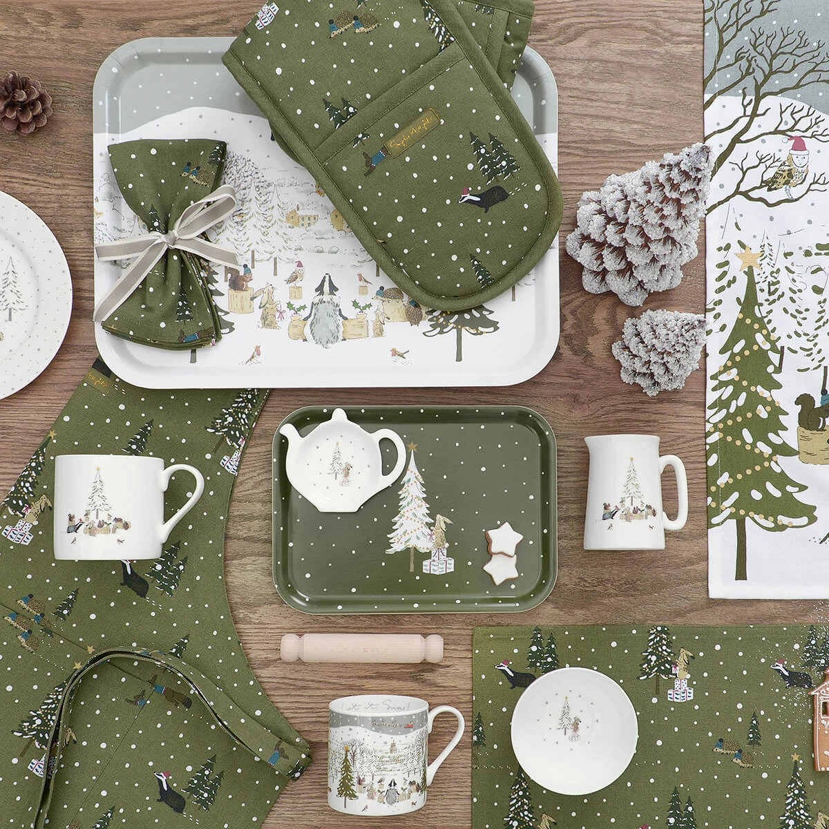 Festive Forest Serving Tray - Large - Image 2