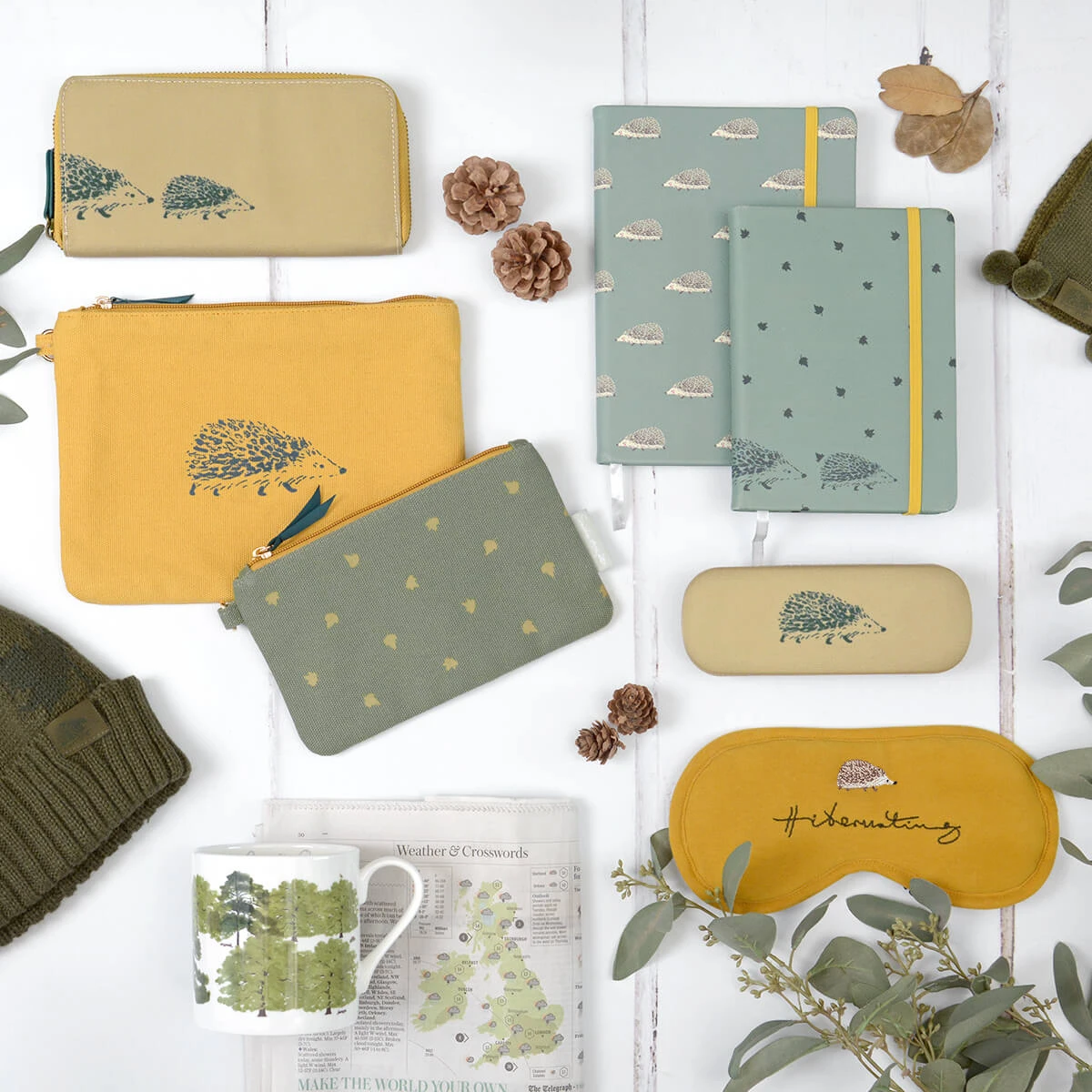 Hedgehogs Canvas Pouch (Set Of 2) - Image 2