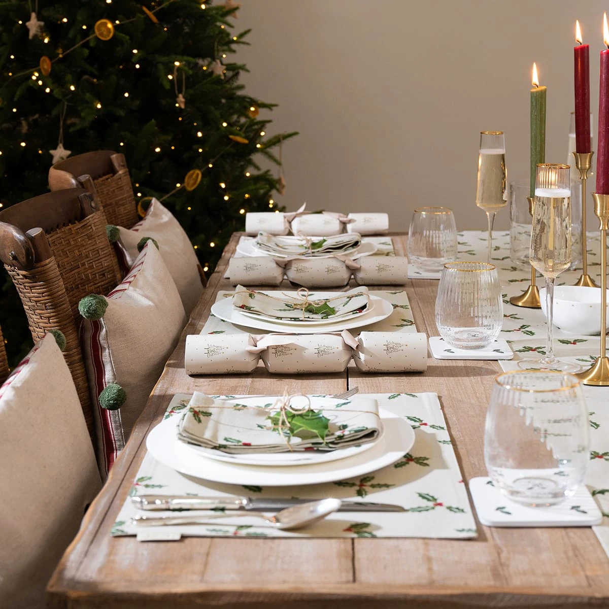 Holly & Berry Coasters (Set Of 4) - Image 3