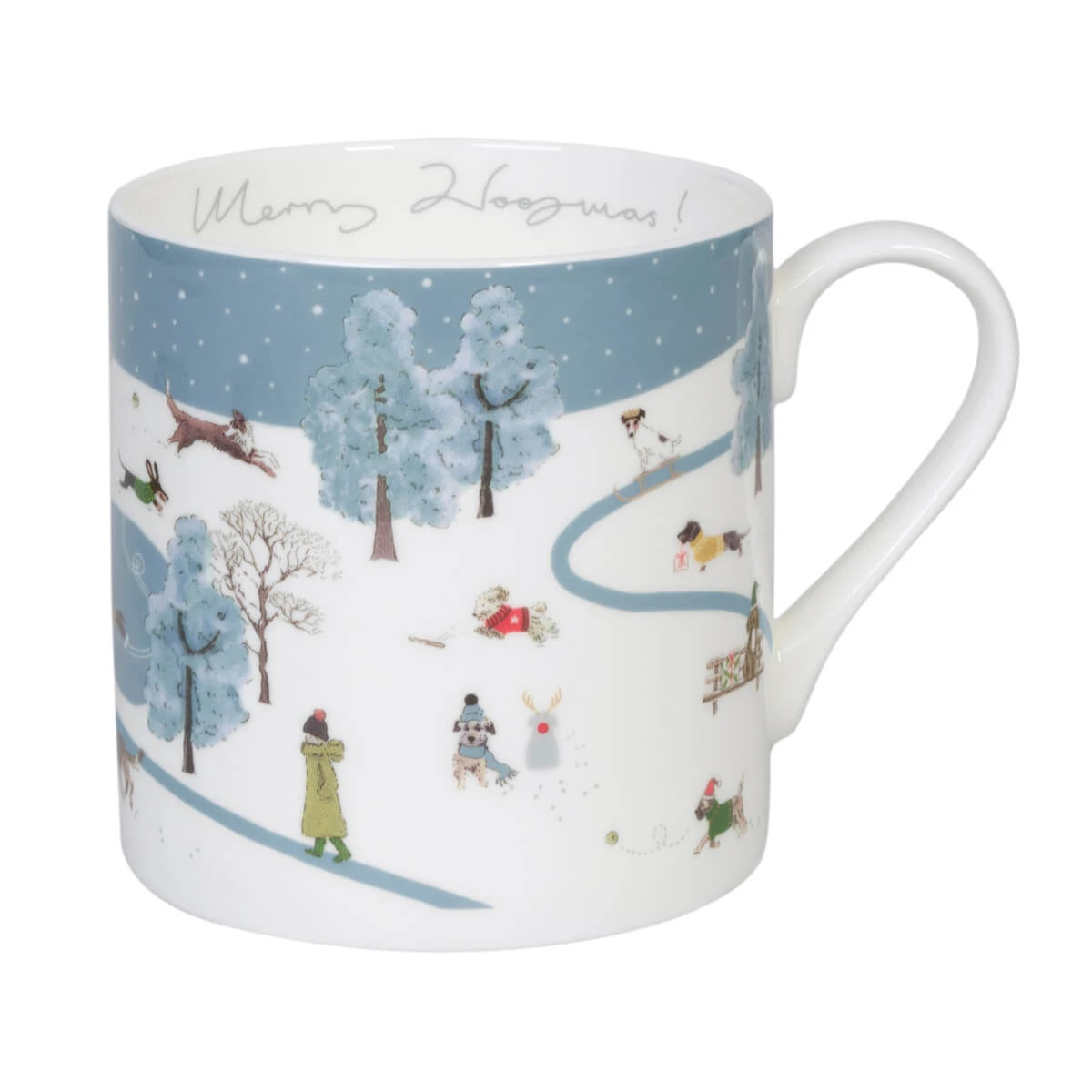 Christmas Dogs Scene Mug - Image 3