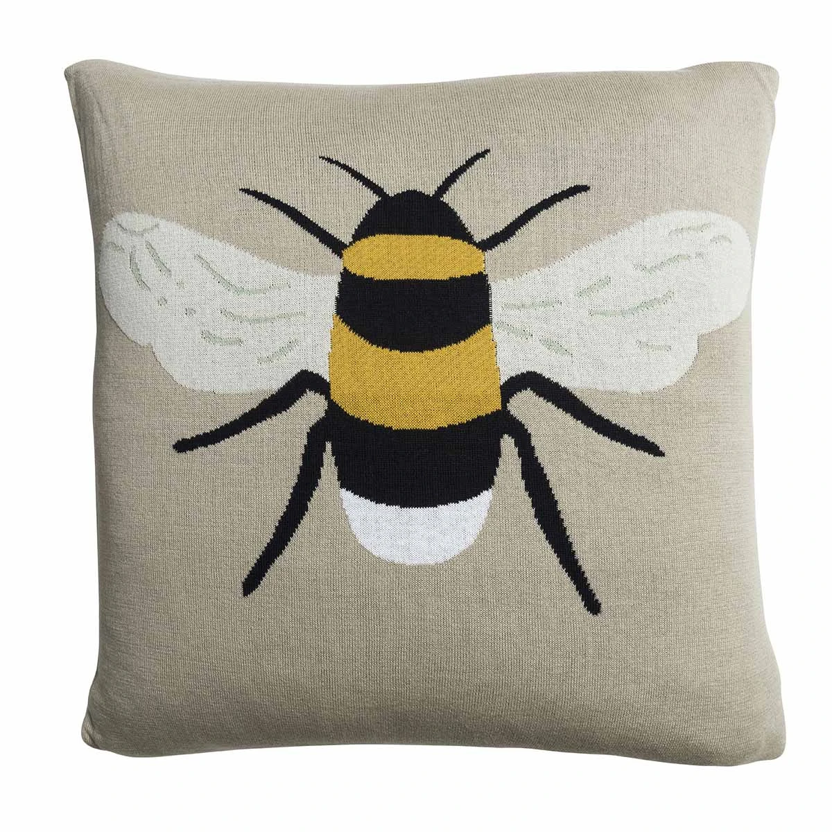 Bees Knitted Cushion