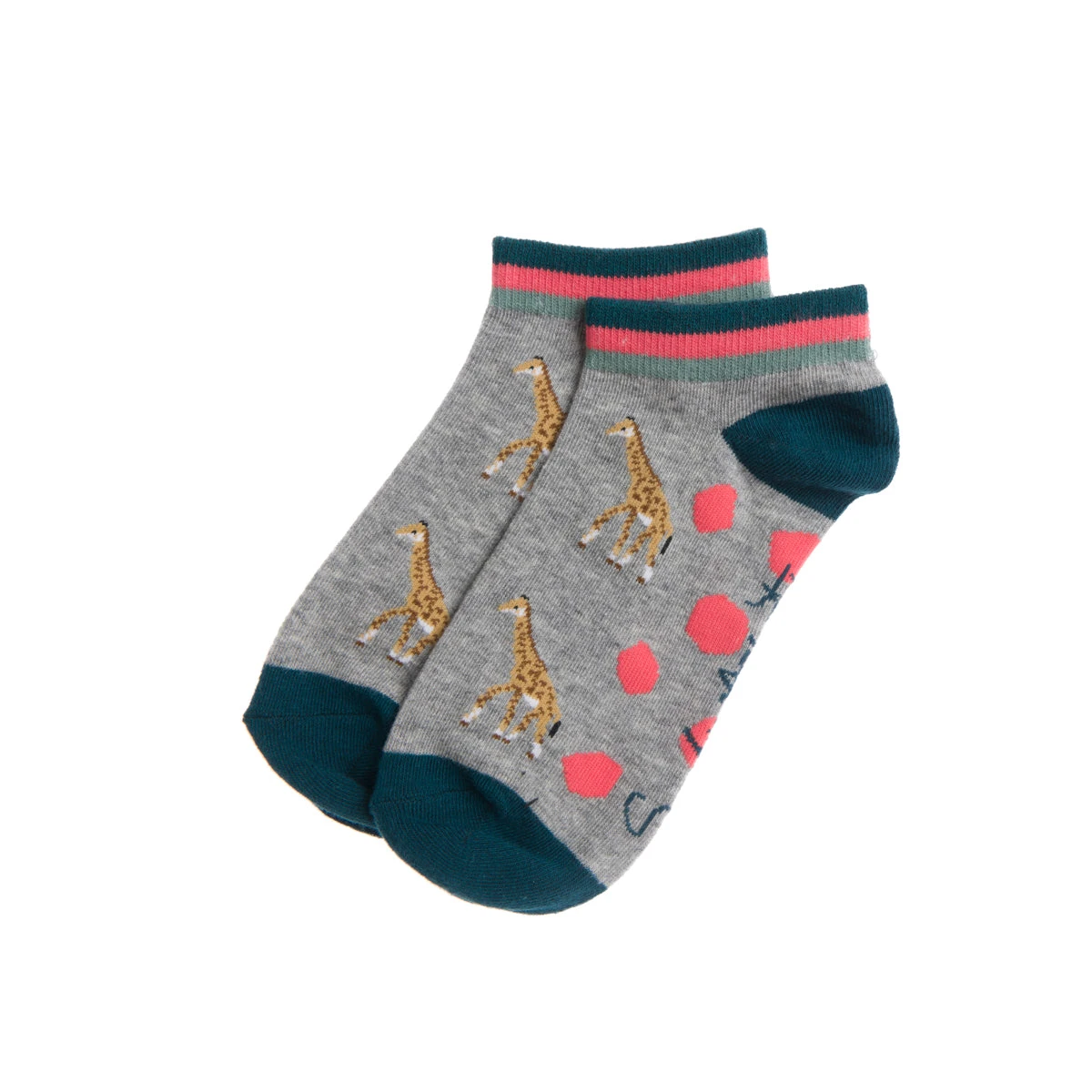 Giraffe Ladies Trainer Socks