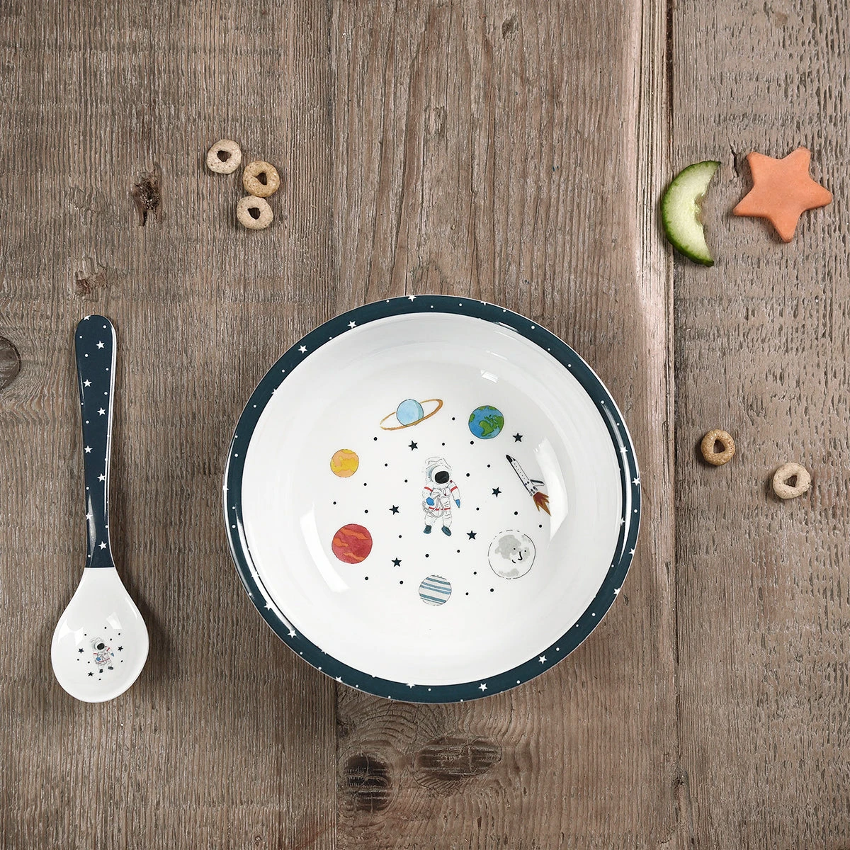 Space Childrens Melamine Baby Bowl - Image 2