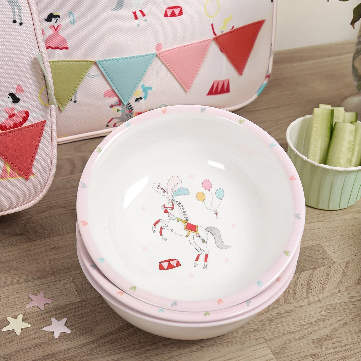 Fairground Ponies Childrens Melamine Bowl