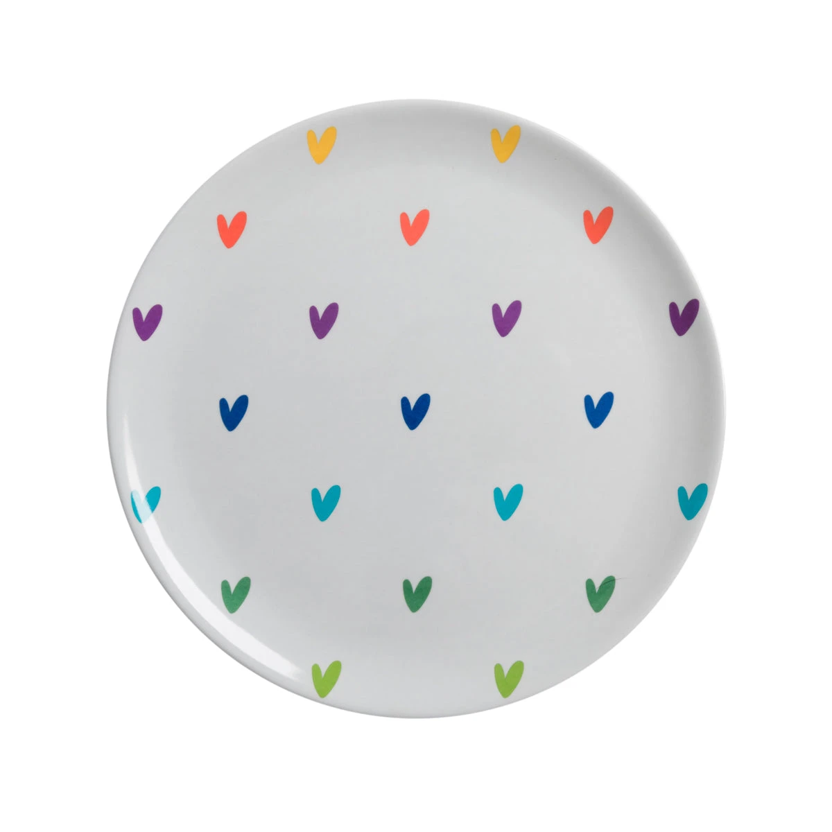 Hearts Melamine Side Plate