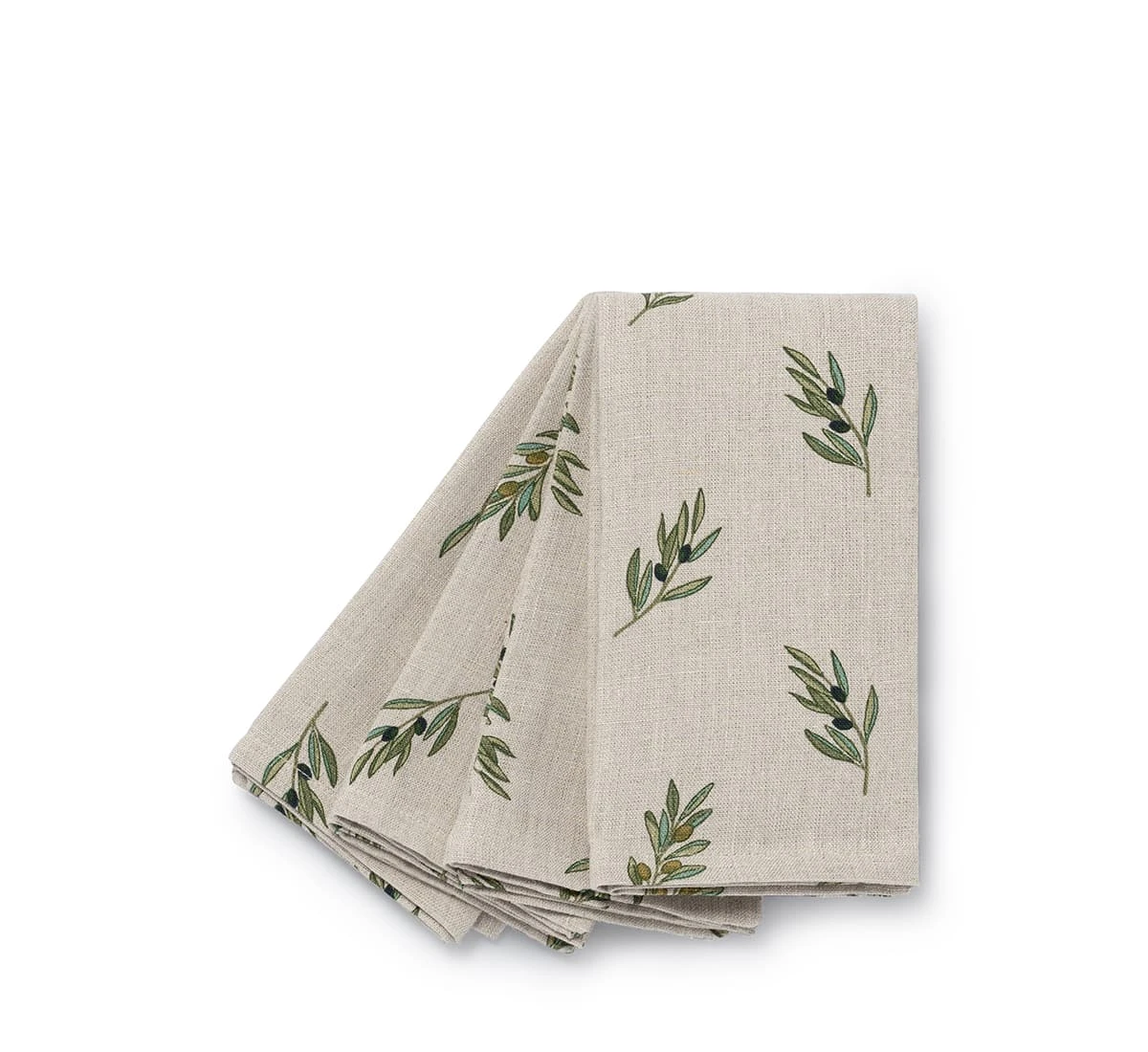 Olive Linen Napkins (Set Of 4) - Image 8