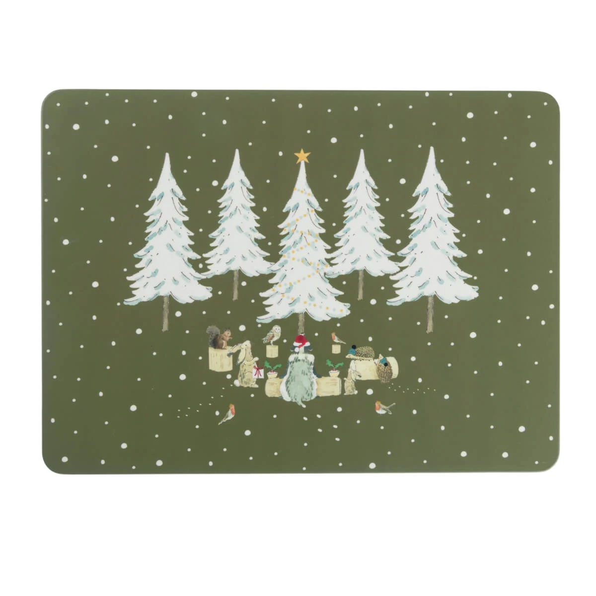 Festive Forest Placemats (Set Of 4)