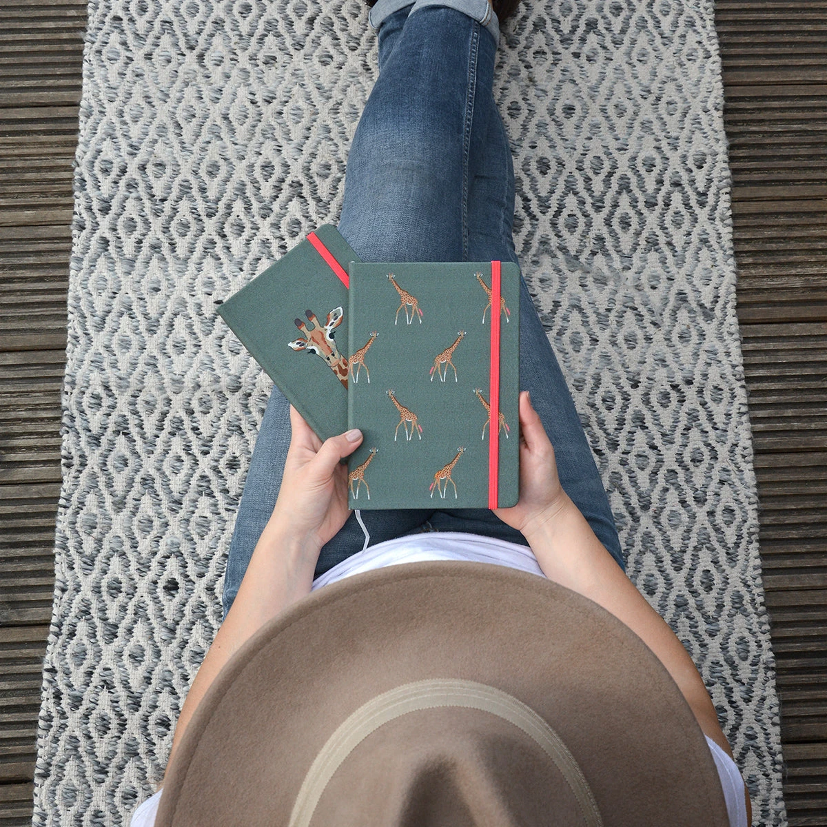 Giraffe B6 Fabric Notebook - Image 3