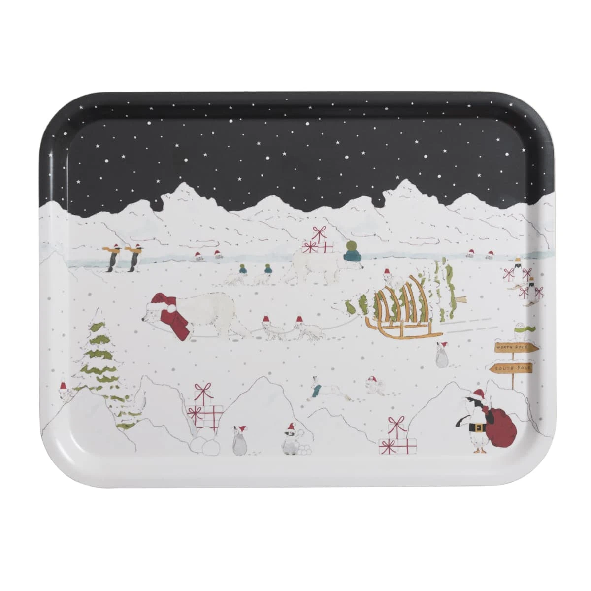 Snow Season Serving Tray - Large