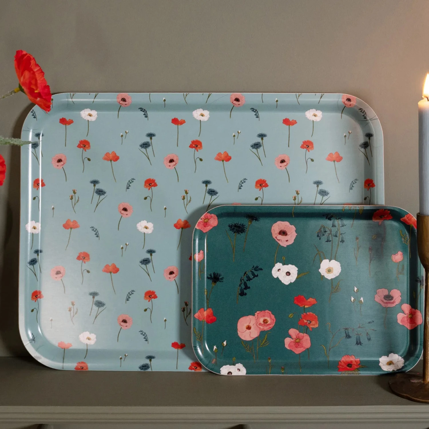 Poppy Meadow Serving Tray - Small - Image 3