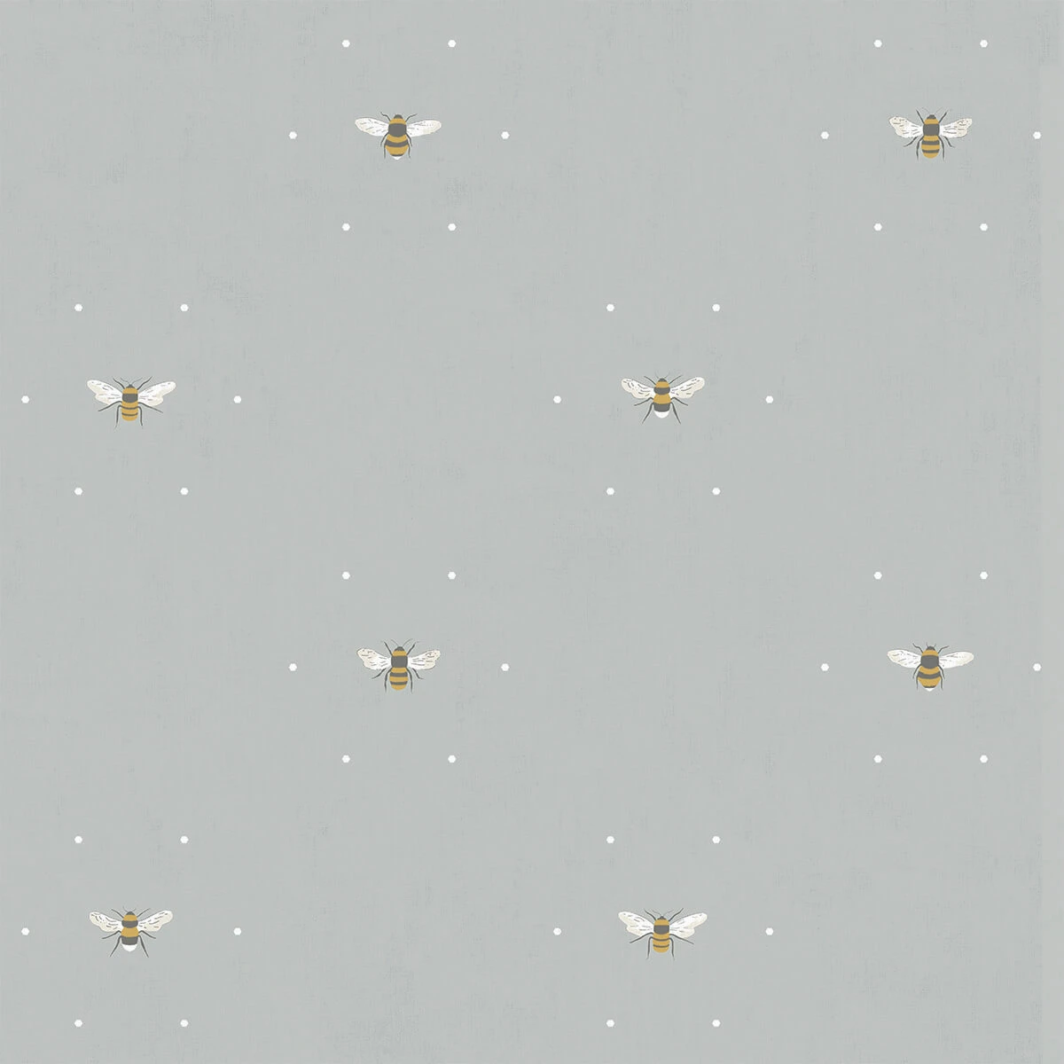 Bees Pale Slate Made To Measure Roman Blind - Image 2