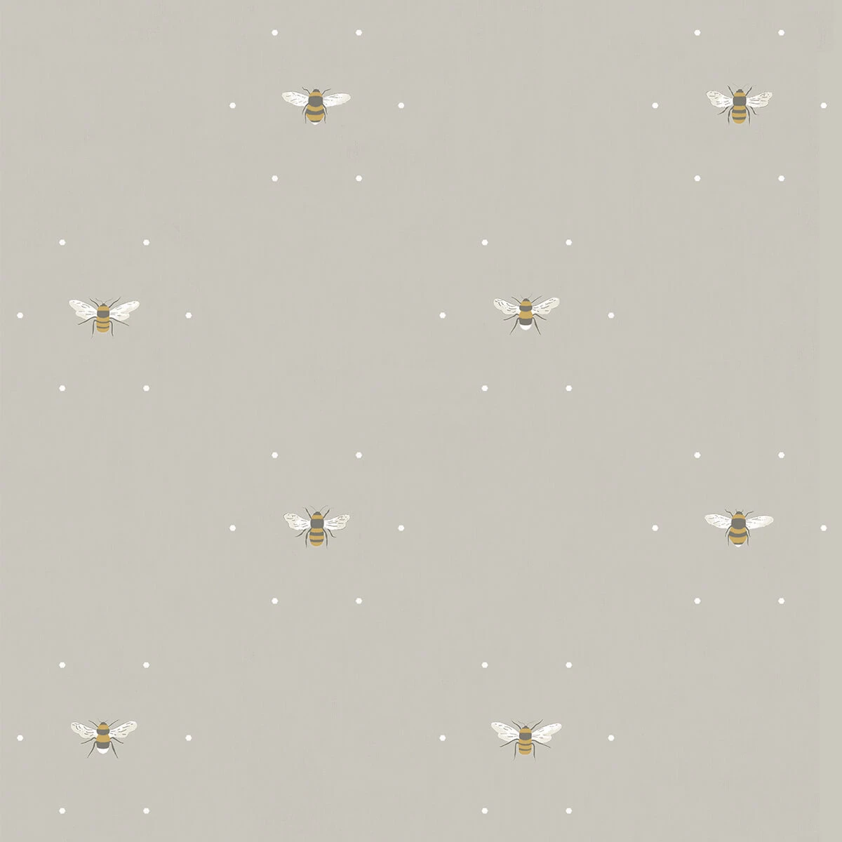 Bees Soft Linen Made To Measure Roller Blind - Image 2