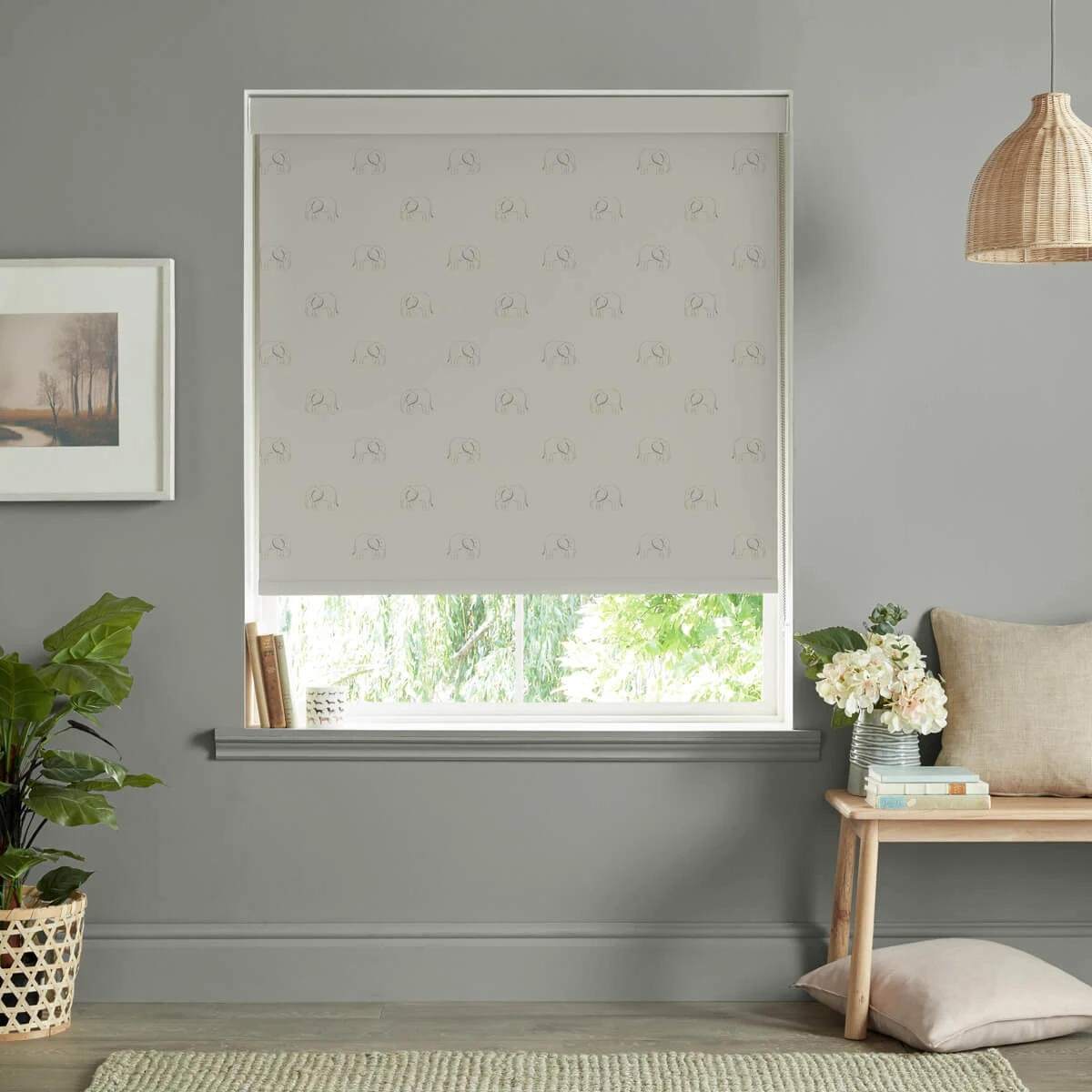Elephant Slate Grey Made To Measure Roller Blind
