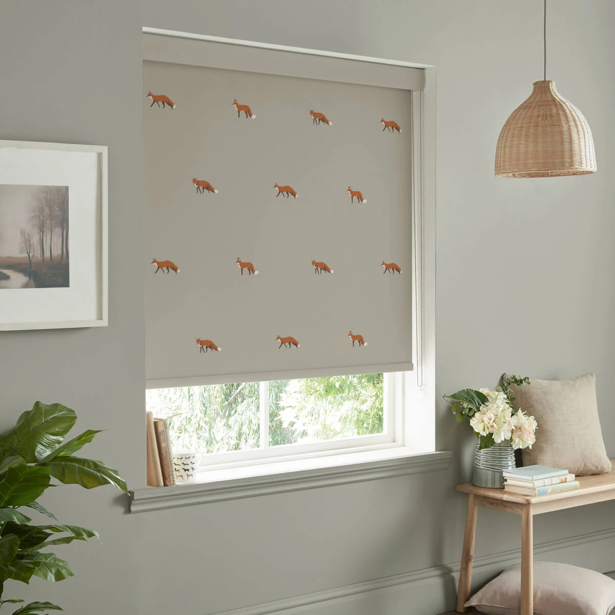 Foxes Soft Linen Made To Measure Roller Blind