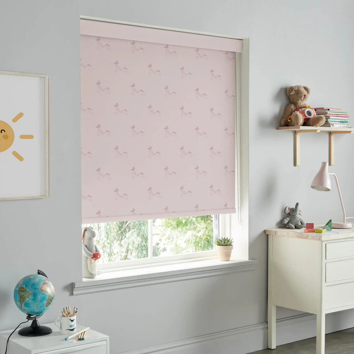 Fairground Ponies Blush Made To Measure Roller Blind - Image 3