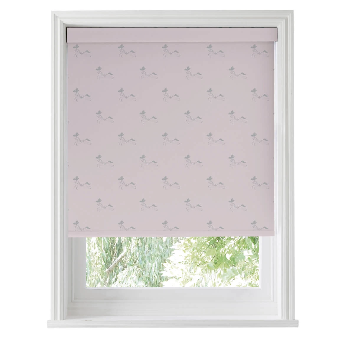 Fairground Ponies Soft Pink Made To Measure Roller Blind - Image 4