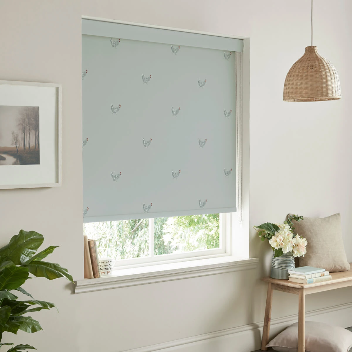 Chicken Sage Grey Made To Measure Roller Blind - Image 3