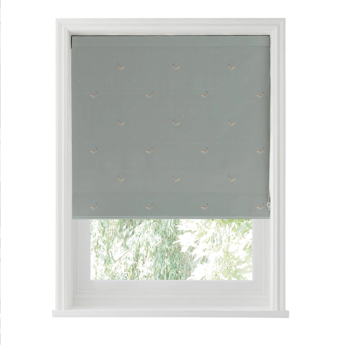 Hare Teal Blue Made To Measure Roman Blind - Image 4
