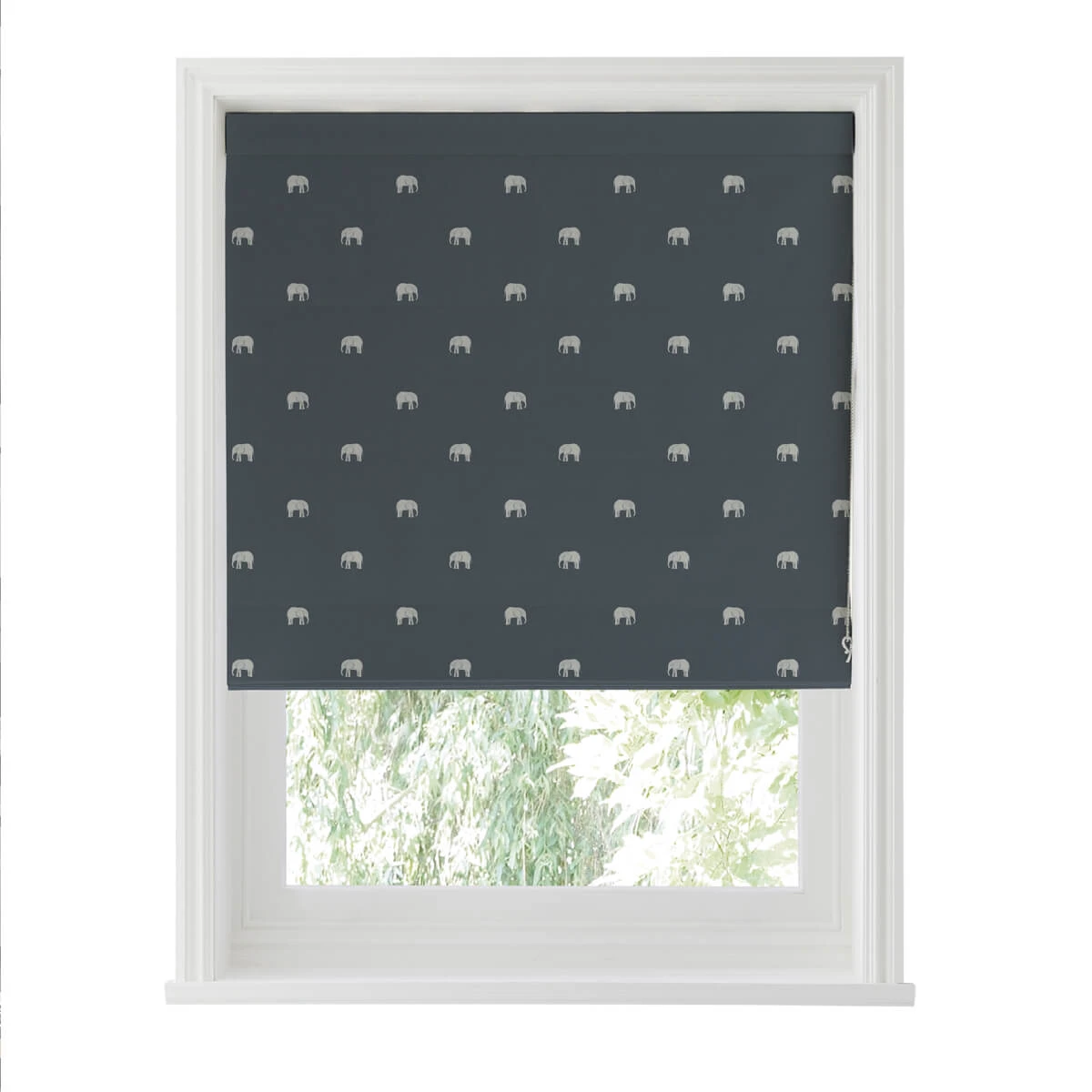 Elephant Deep Navy Made To Measure Roman Blind - Image 4